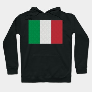 Italian Flag Damask Italia Italy Italiano Hoodie